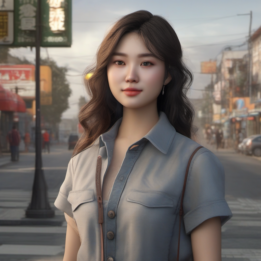 CFG=3:画面柔和偏糊,颜色淡