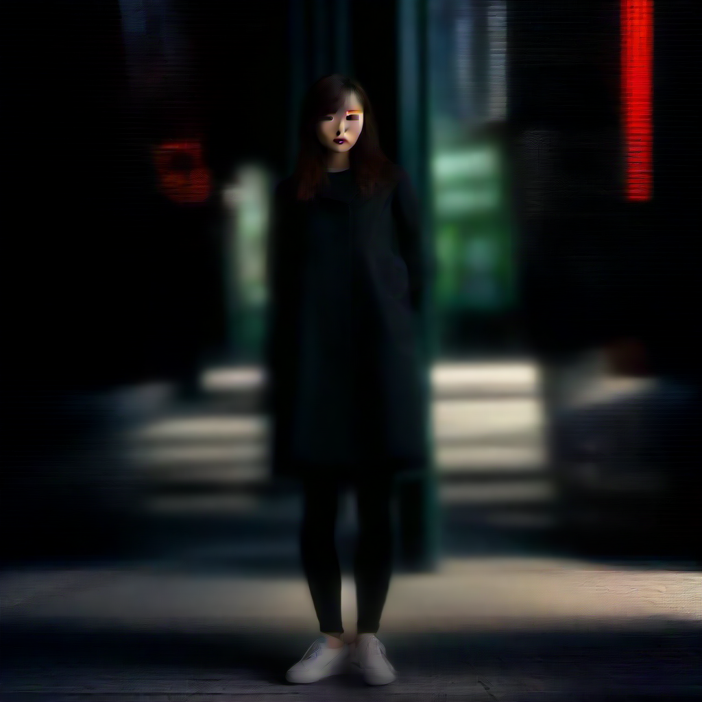 Steps=4:模糊生硬,细节缺失